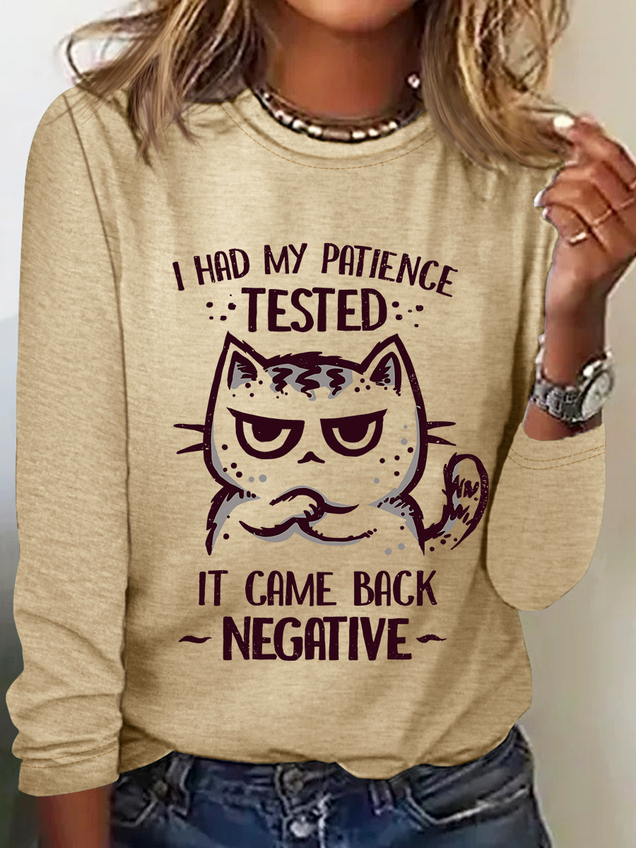 Patience Tested Casual Long Sleeve Shirt