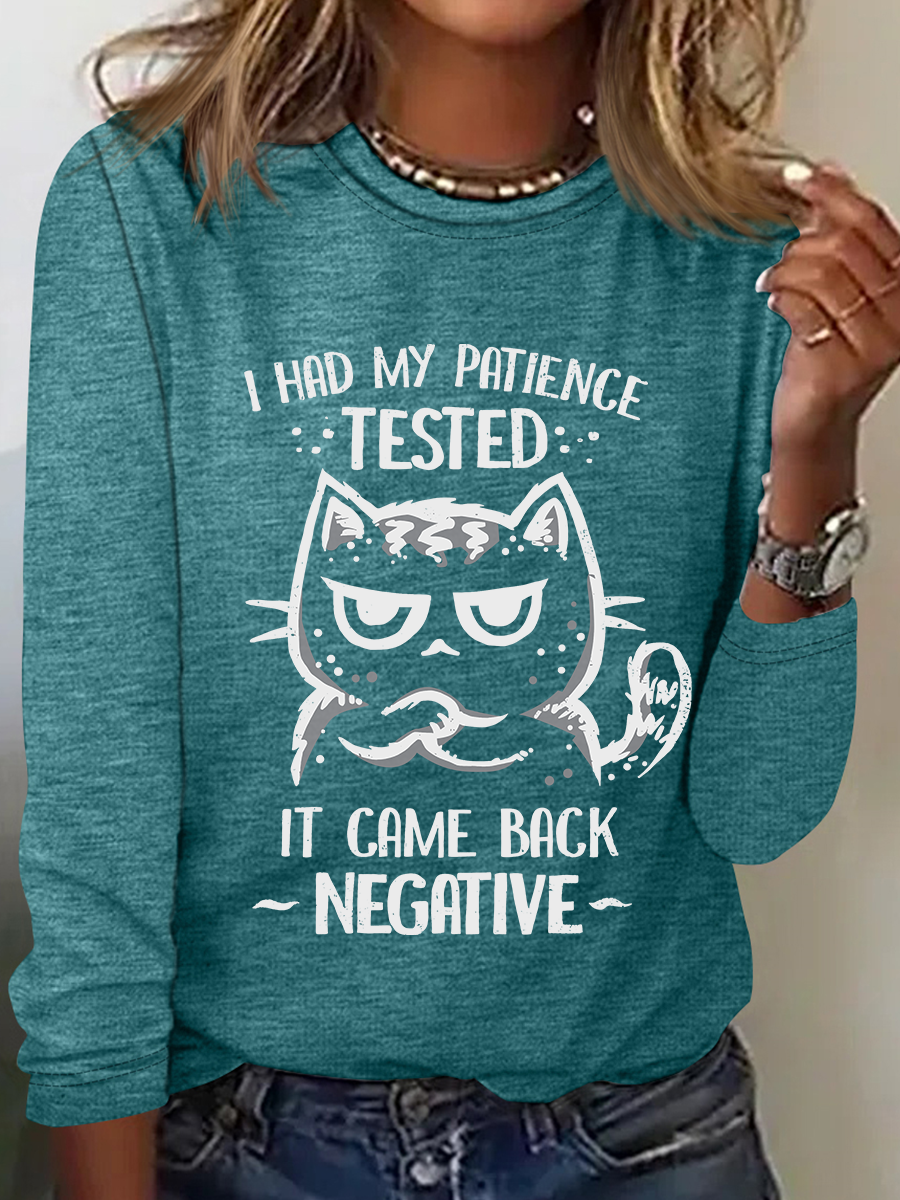 Patience Tested Casual Long Sleeve Shirt