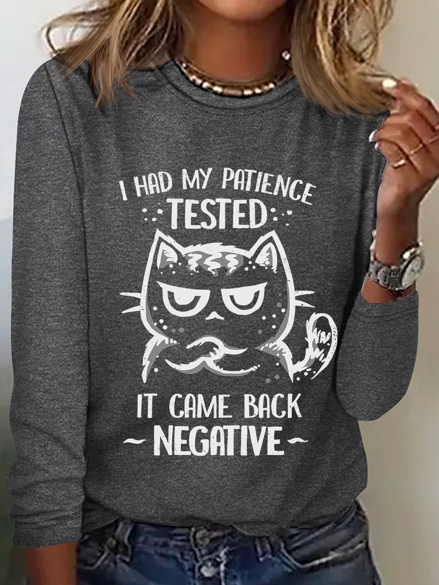 Patience Tested Casual Long Sleeve Shirt