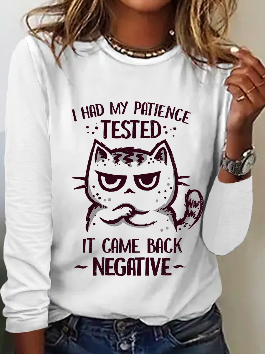 Patience Tested Casual Long Sleeve Shirt