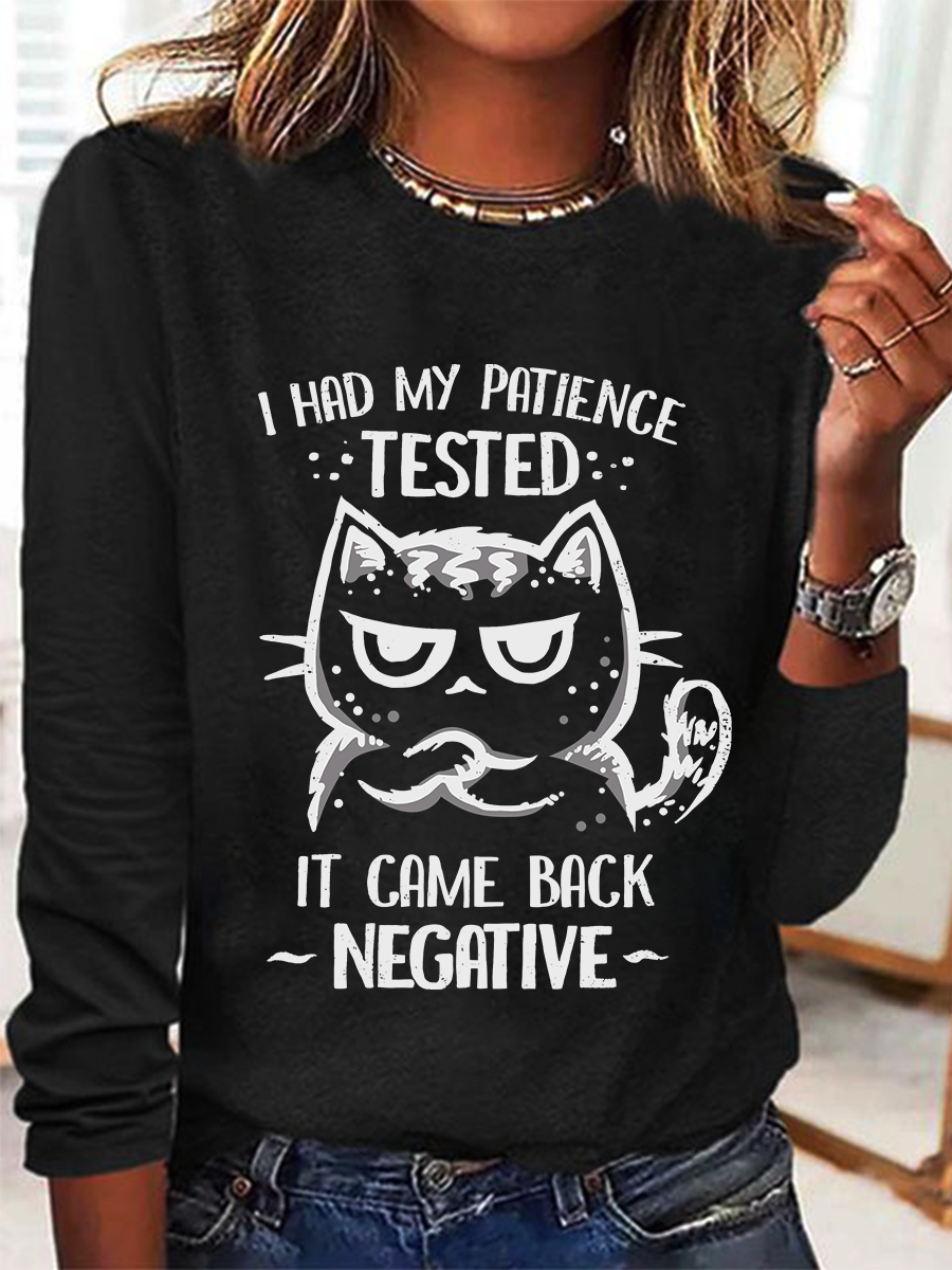 Patience Tested Casual Long Sleeve Shirt