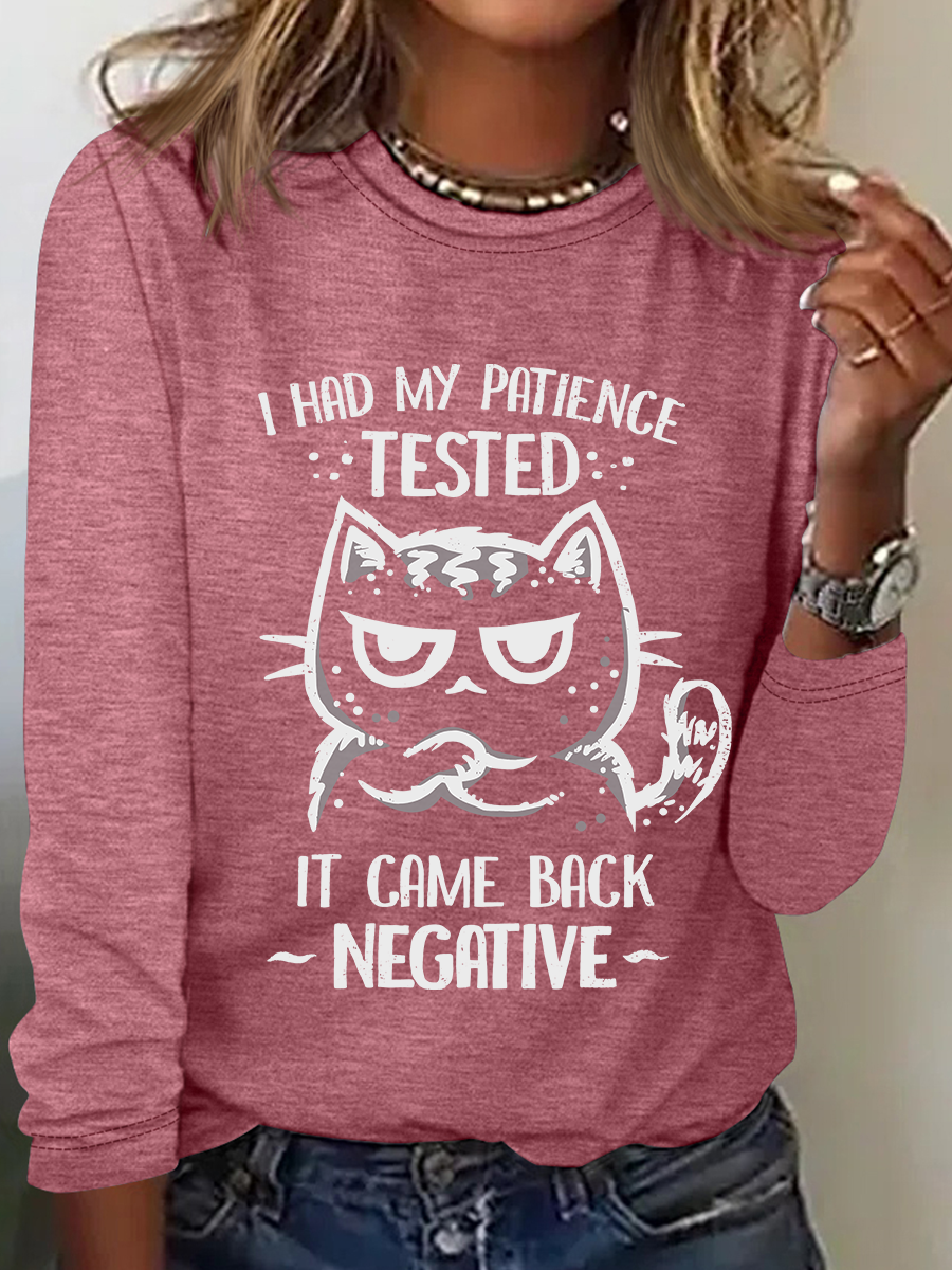 Patience Tested Casual Long Sleeve Shirt