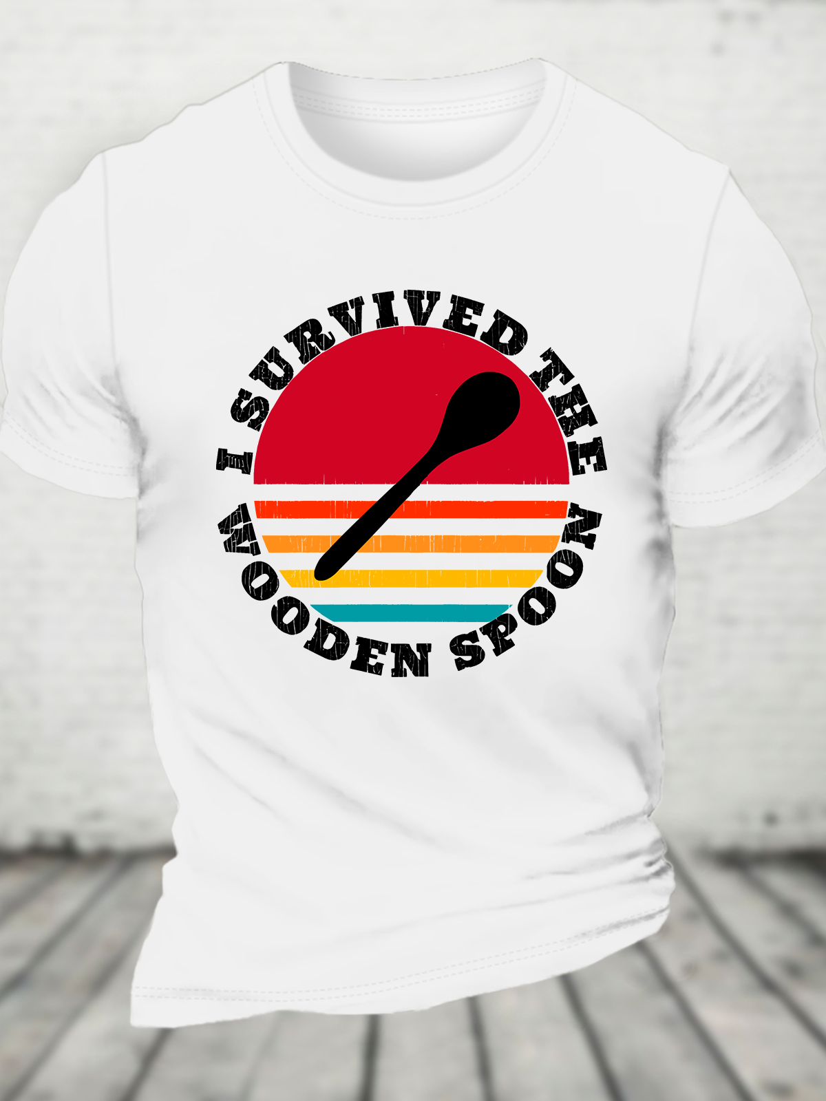 I Survived The Wooden Spoon For Wooden Spoon Survivor Cotton T-Shirt