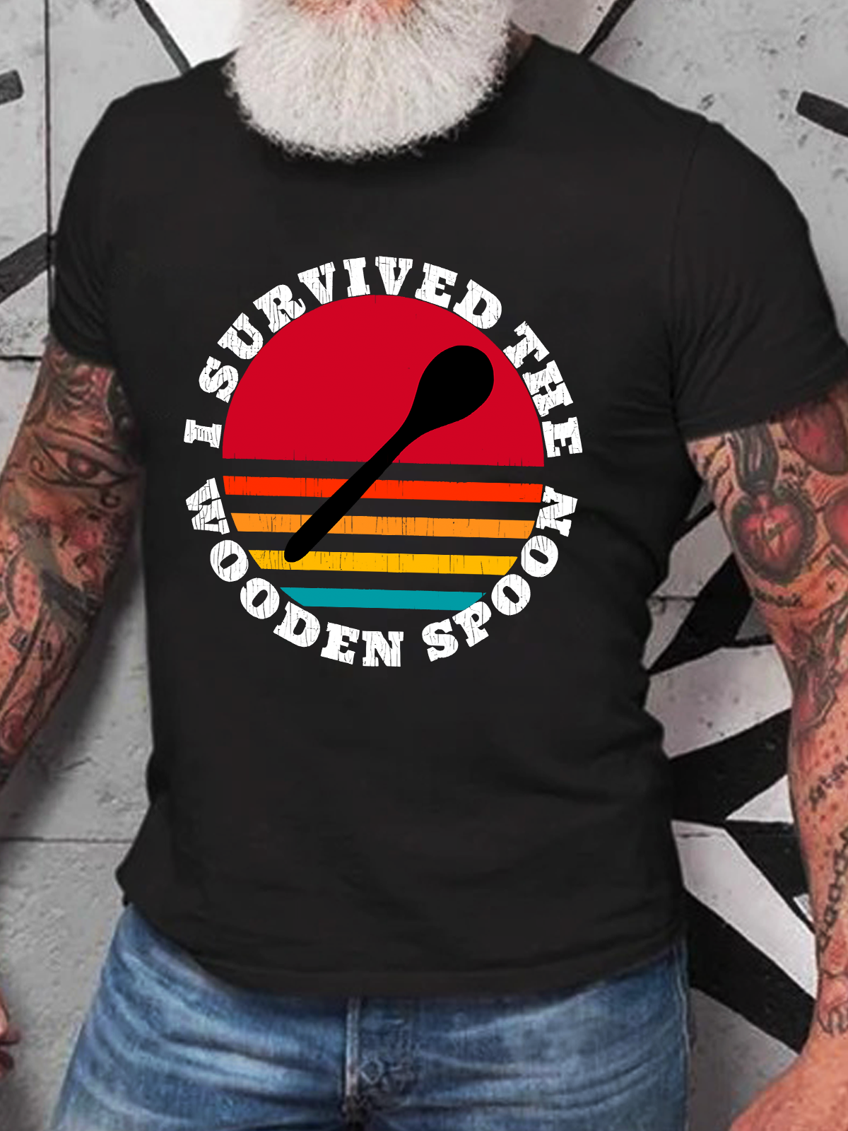 I Survived The Wooden Spoon For Wooden Spoon Survivor Cotton T-Shirt