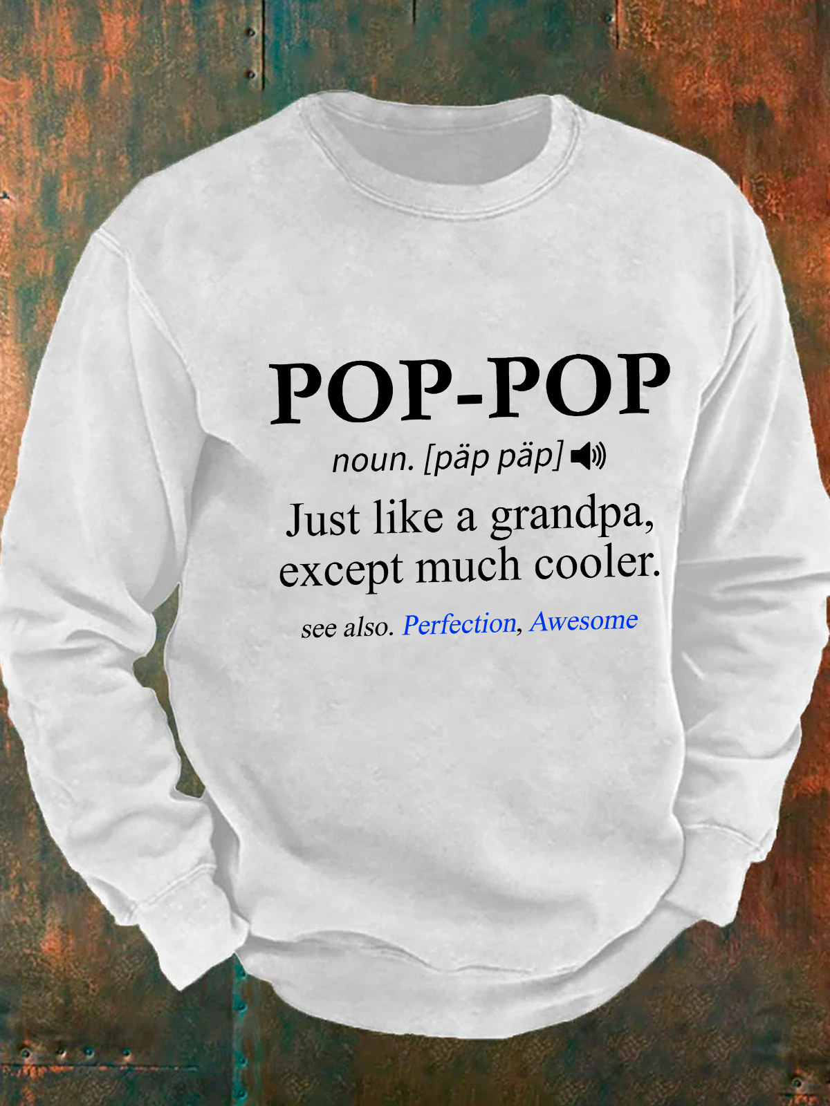 Pop-Pop Definition Grandpa Men's Casual Sweatshirt