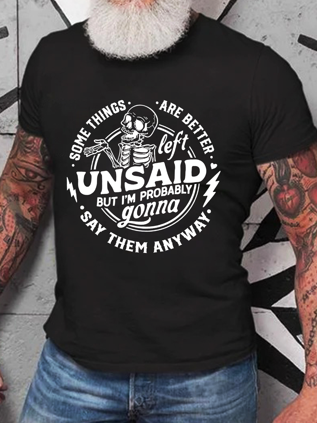 Some Things Are Better Left Unsaid Cotton T-Shirt