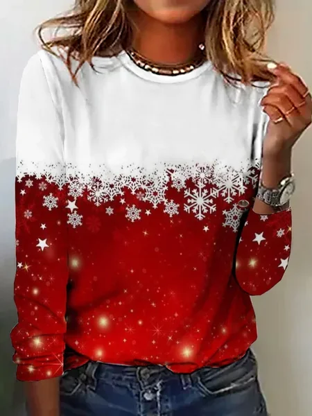 Snowflake Christmas Long sleeve Shirt