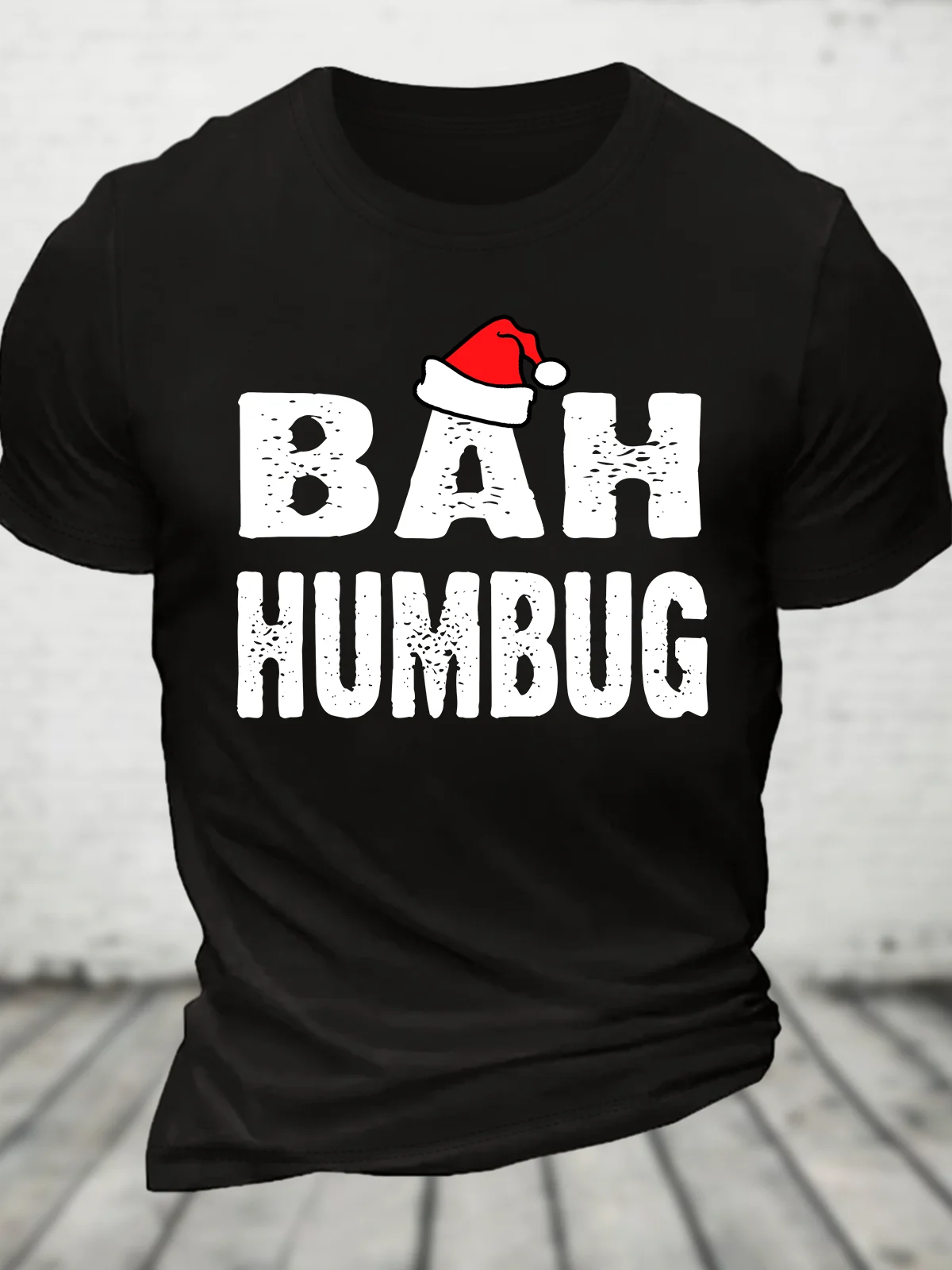 Bah! Humbug Spirit Christmas Cotton T-Shirt