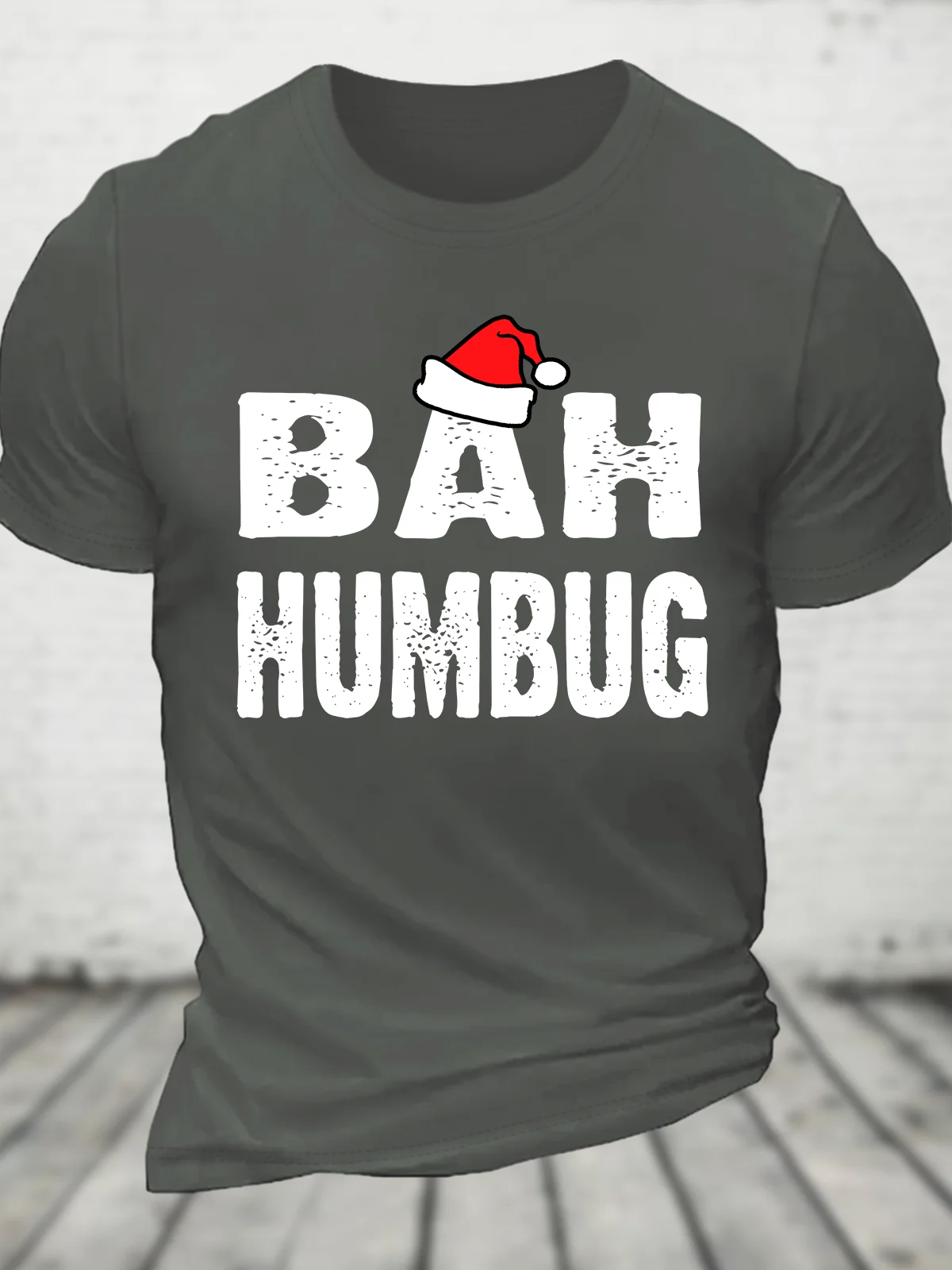 Bah! Humbug Spirit Christmas Cotton T-Shirt