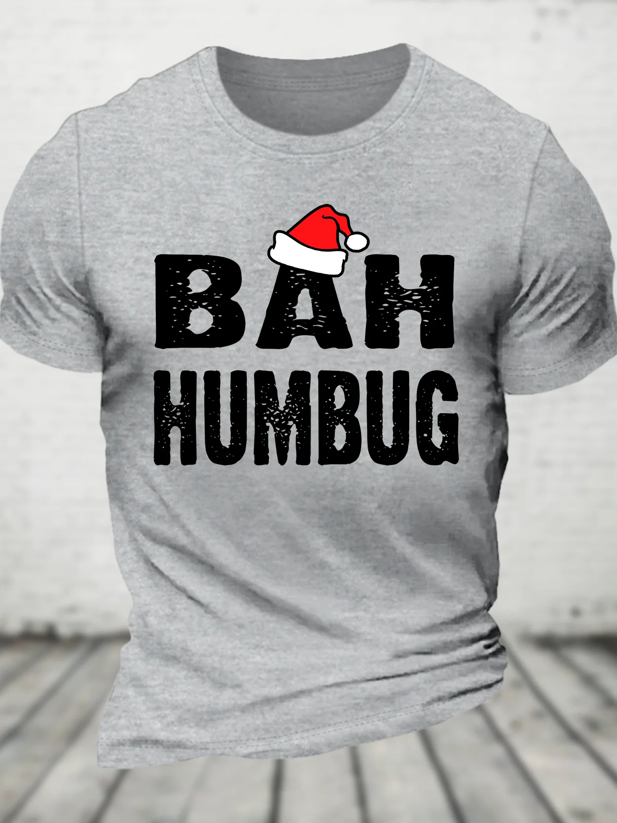 Bah! Humbug Spirit Christmas Cotton T-Shirt