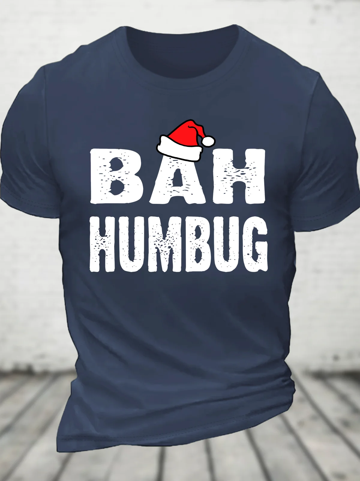 Bah! Humbug Spirit Christmas Cotton T-Shirt