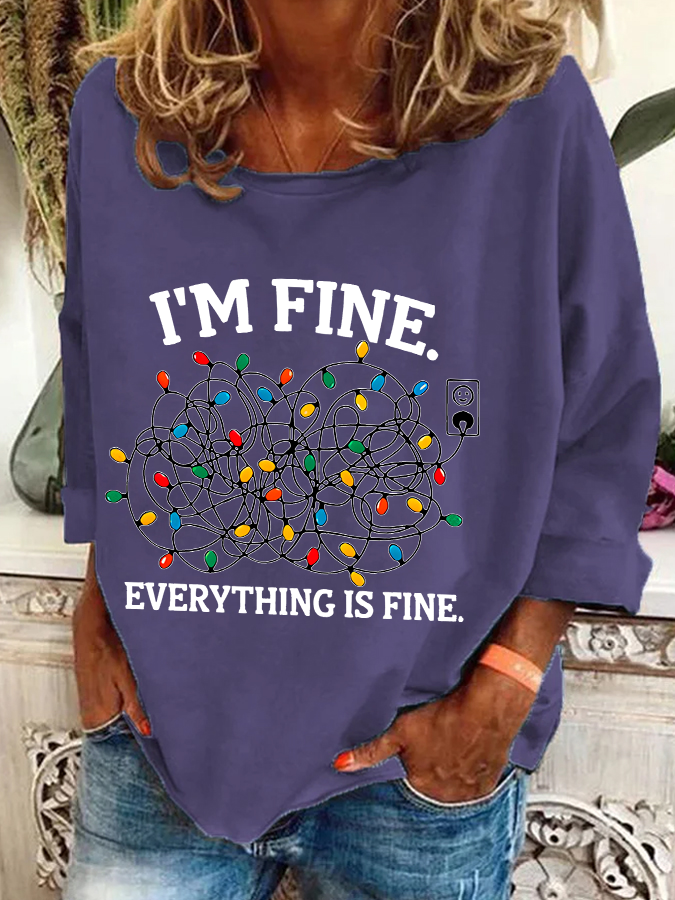 I'm Fine Casual Sweatshirt