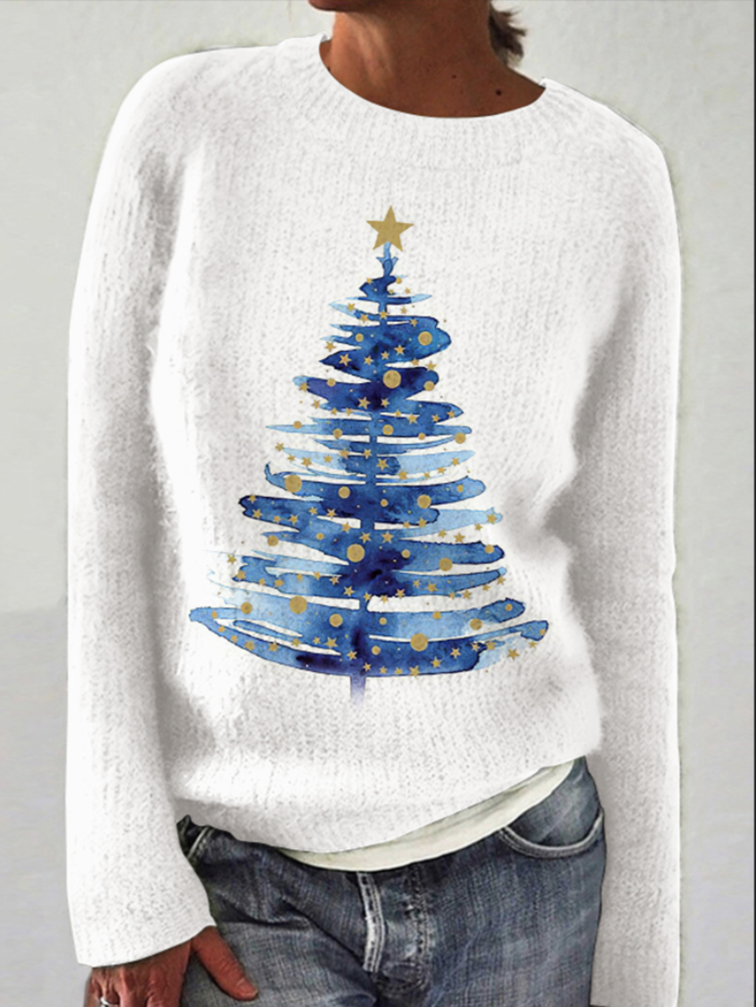 Christmas Tree Casual Cozy Sweater