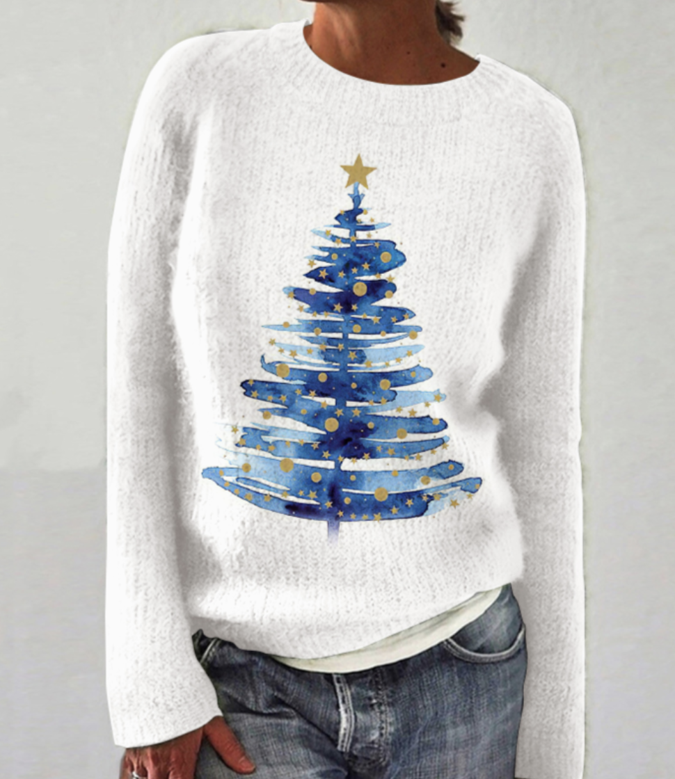 Christmas Tree Casual Cozy Sweater