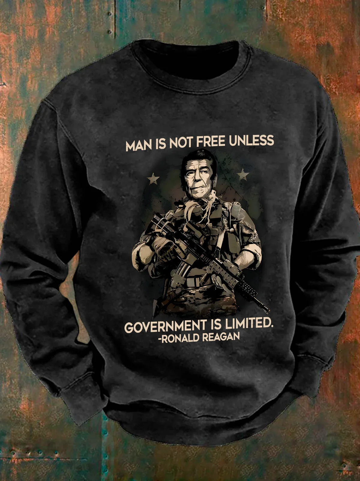 Man Is Not Free Unless Government Is Limited Men's Casual Sweatshirt