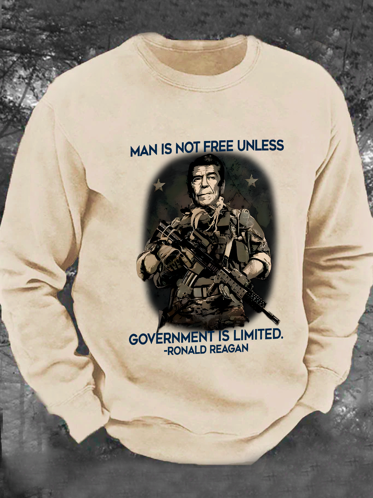 Man Is Not Free Unless Government Is Limited Men's Casual Sweatshirt