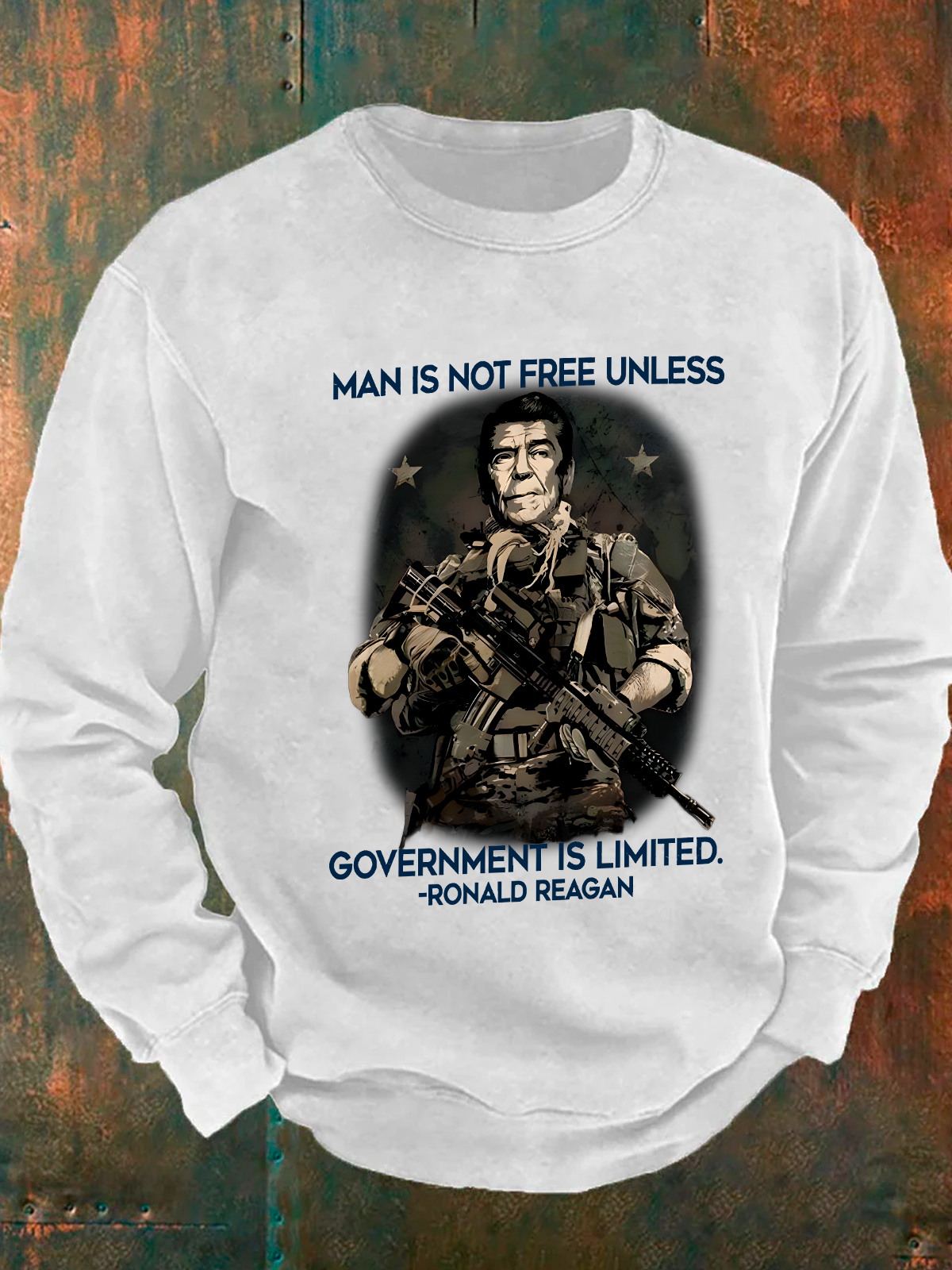 Man Is Not Free Unless Government Is Limited Men's Casual Sweatshirt