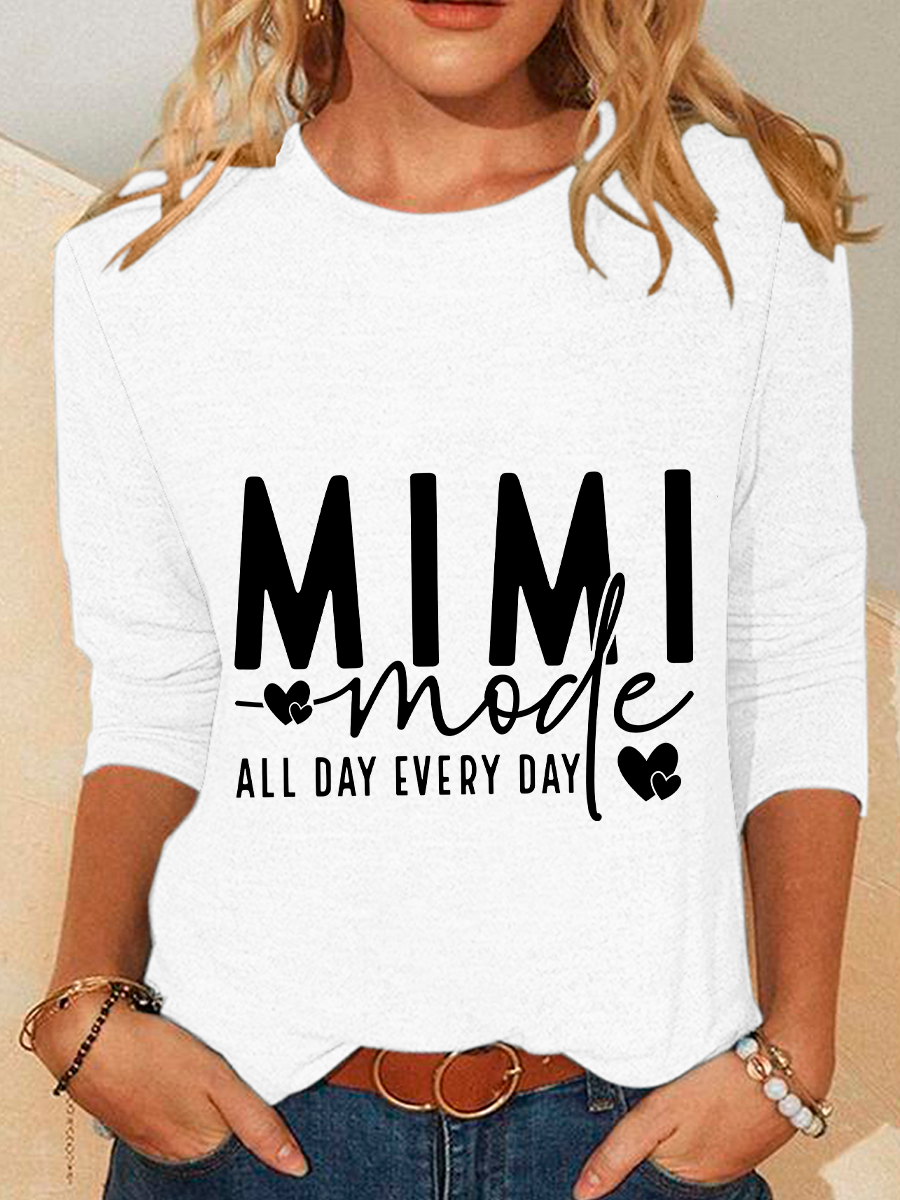 Mimi Mode Casual Long Sleeve Shirt