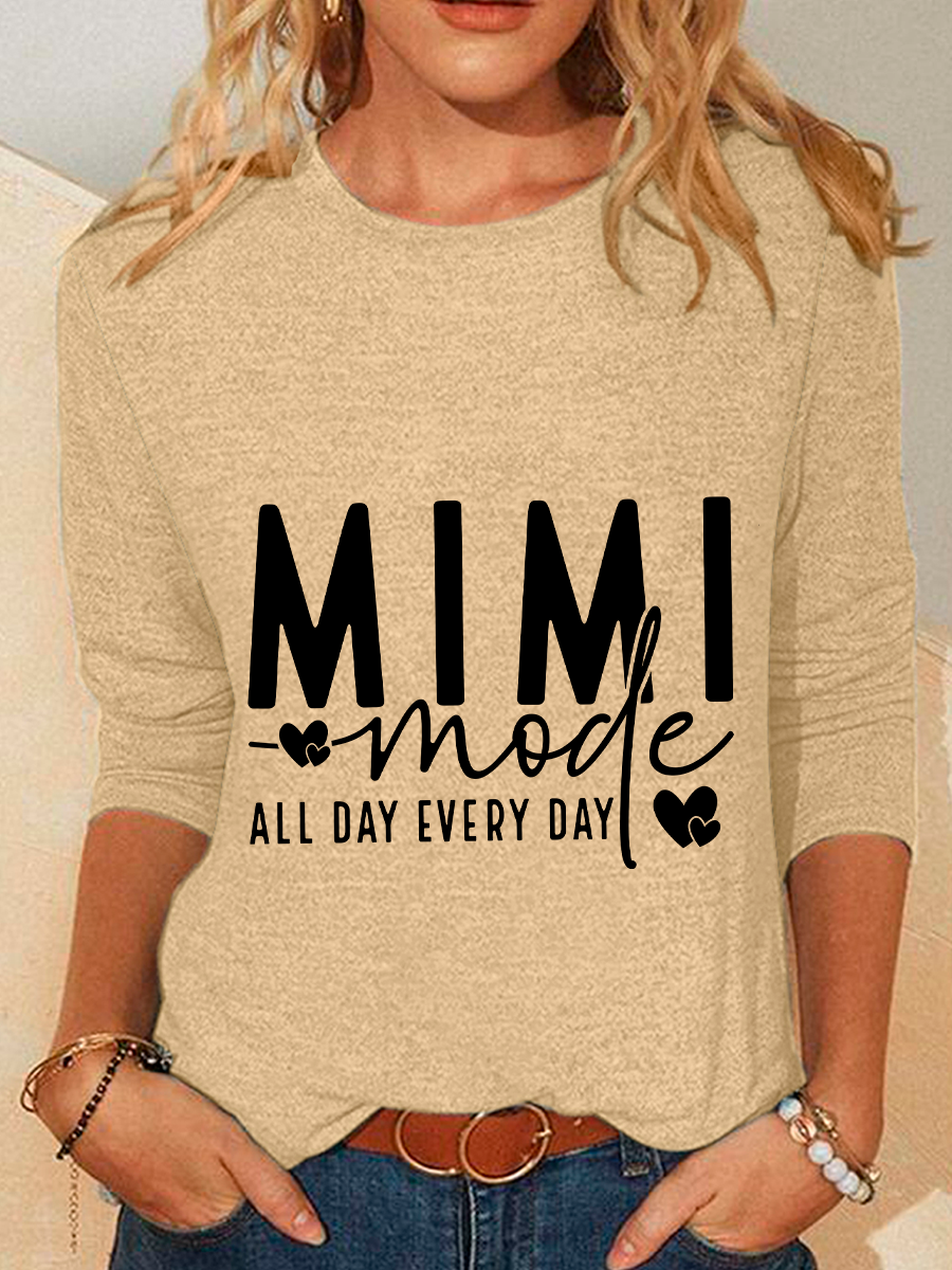 Mimi Mode Casual Long Sleeve Shirt