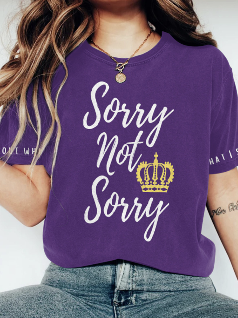 Six Queens Musical Crown Printed T-shirt