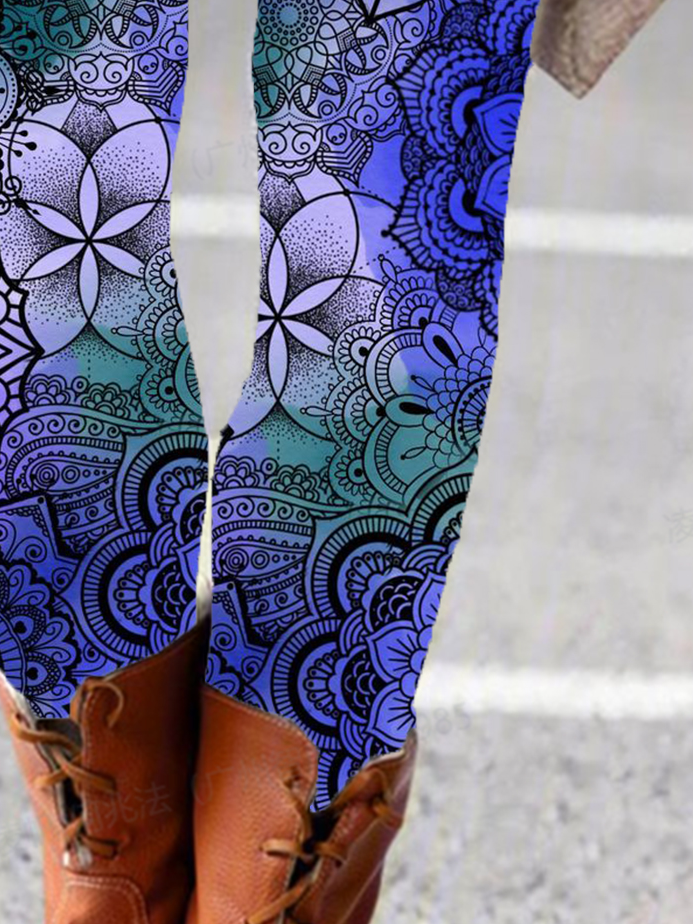 Ethnic Print Leggings