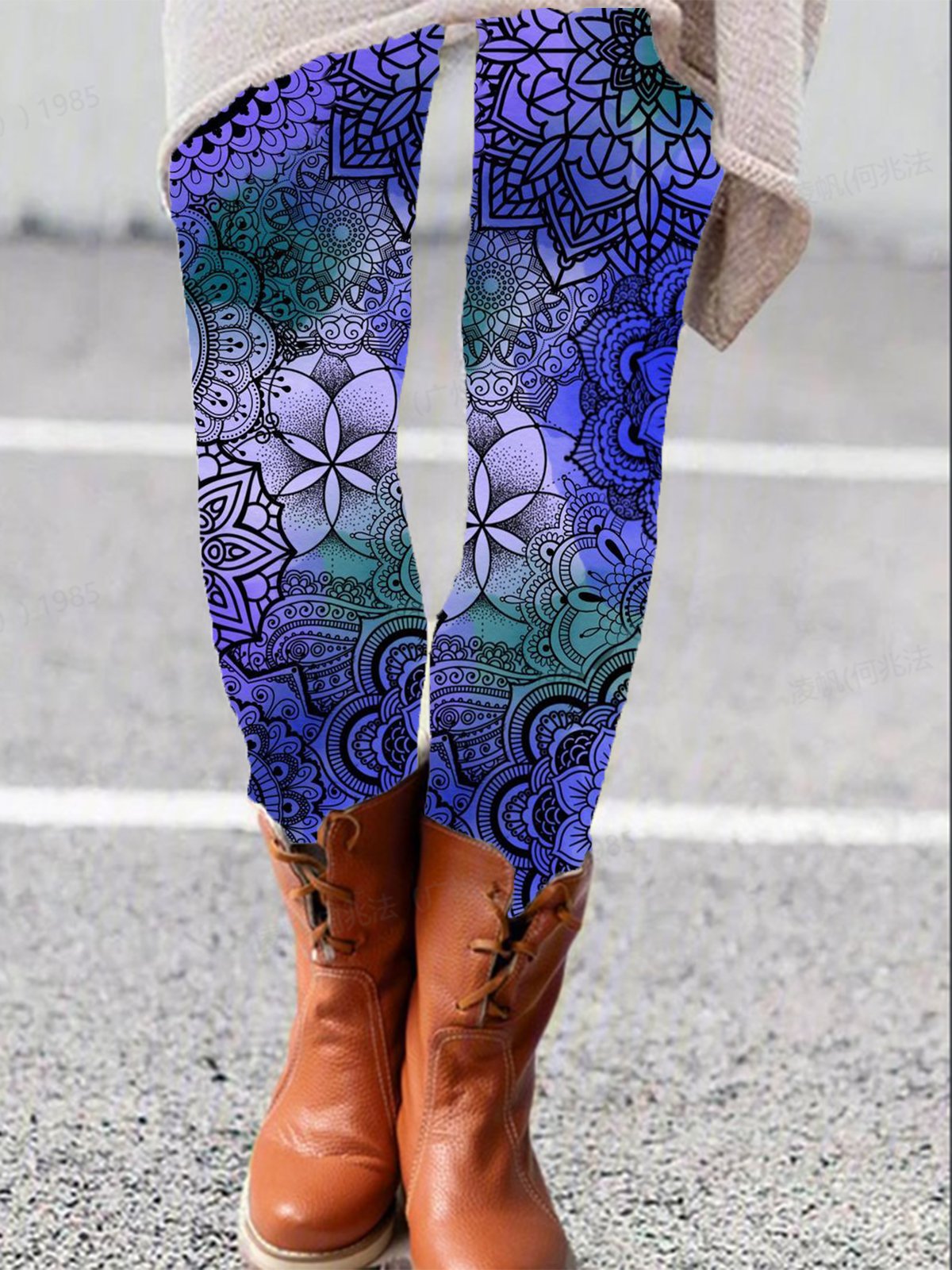 Ethnic Print Leggings