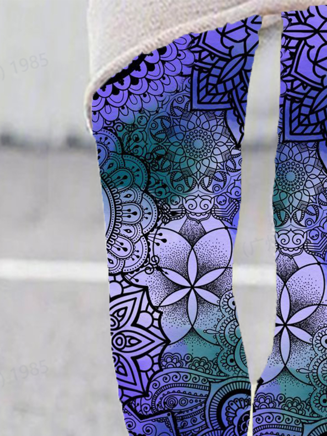 Ethnic Print Leggings