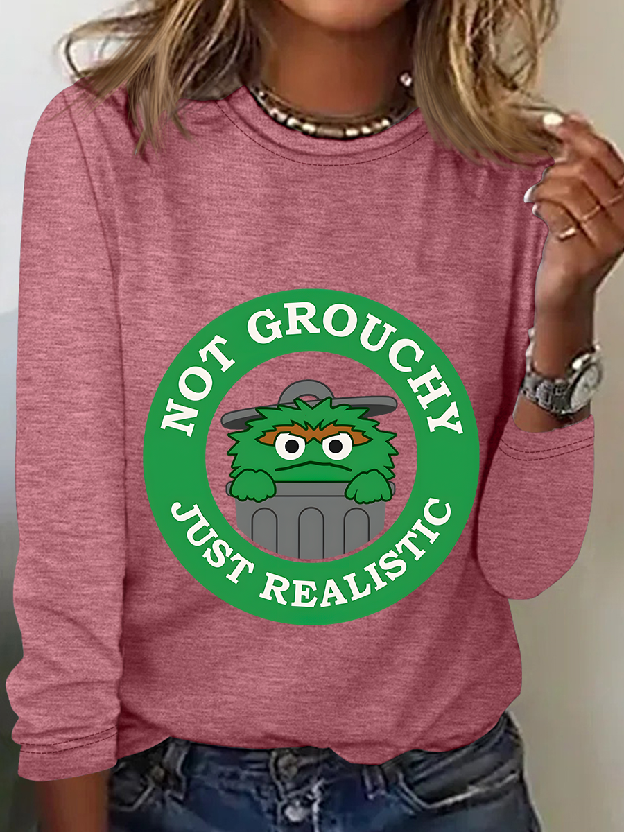 I'm Not Grouchy Casual Long Sleeve Shirt