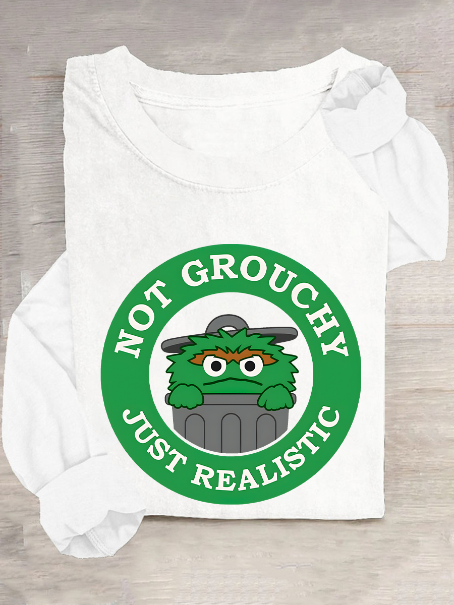 I'm Not Grouchy Casual Long Sleeve Shirt