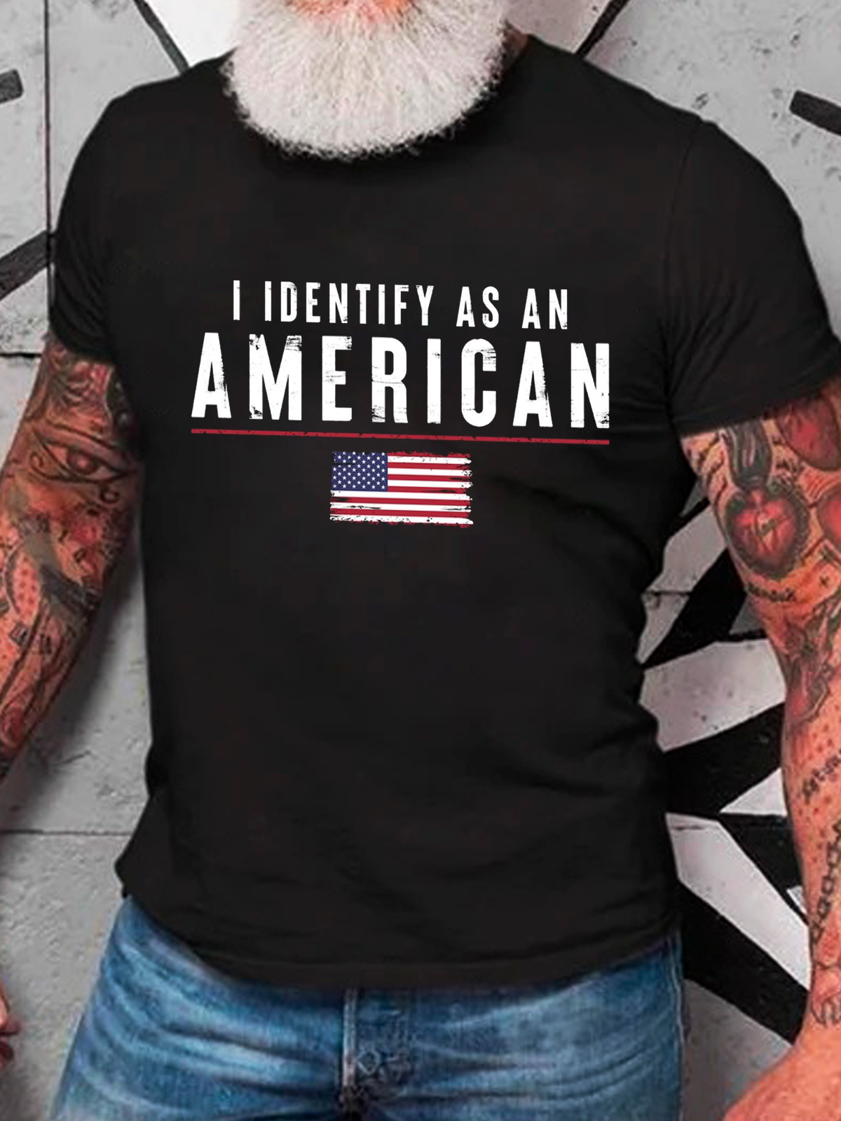 I Identify As An American Cotton T-Shirt