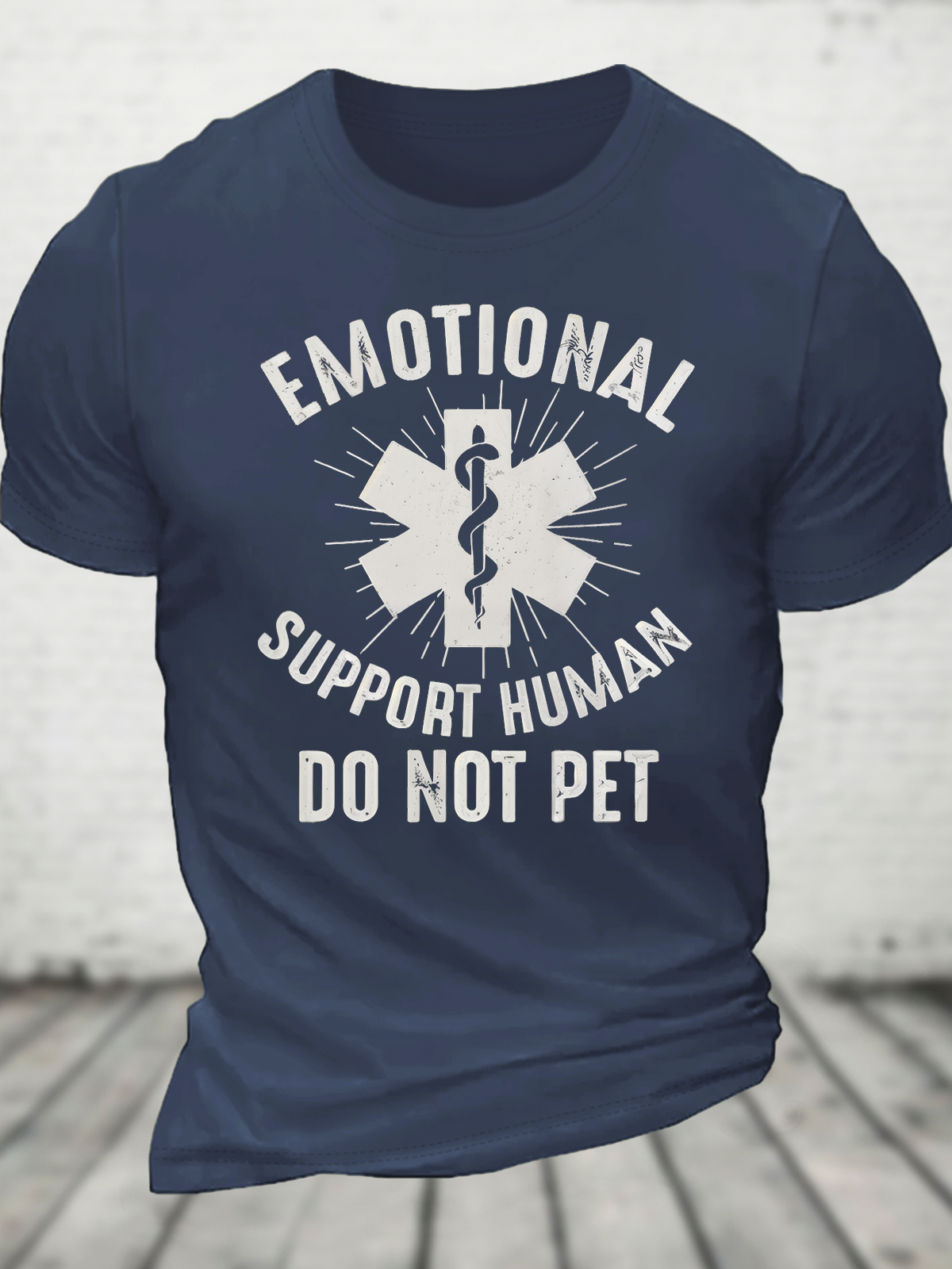 Emotional Support Human Do Not Pet Cotton T-Shirt