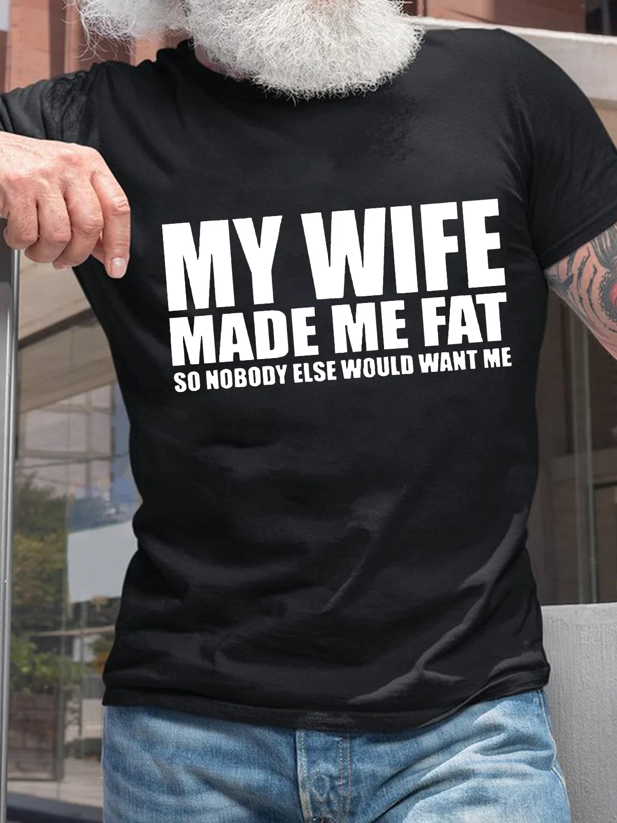 My Wife Made Me Fat Funny T-shirt For Husband