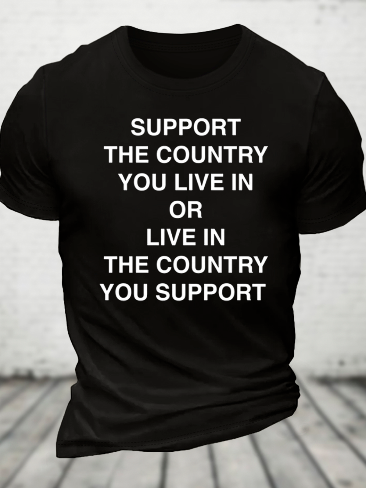 Support The Country Cotton T-Shirt