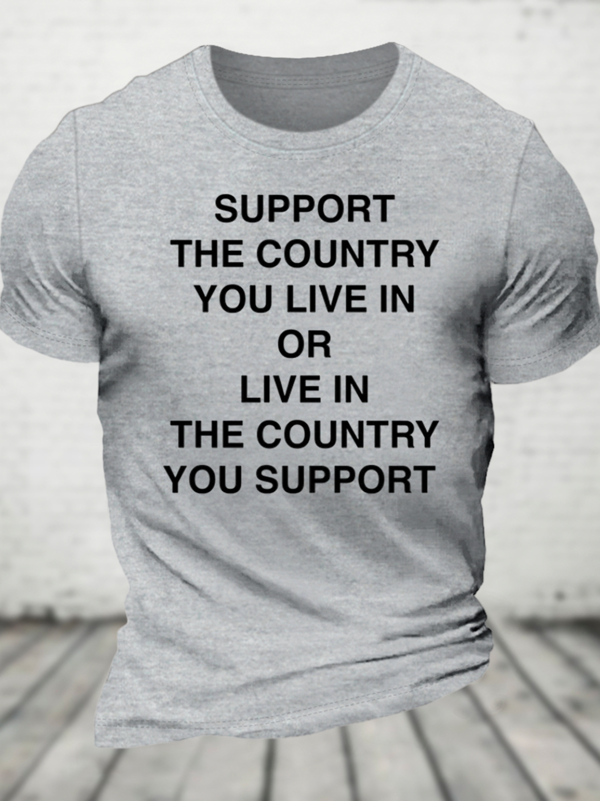 Support The Country Cotton T-Shirt