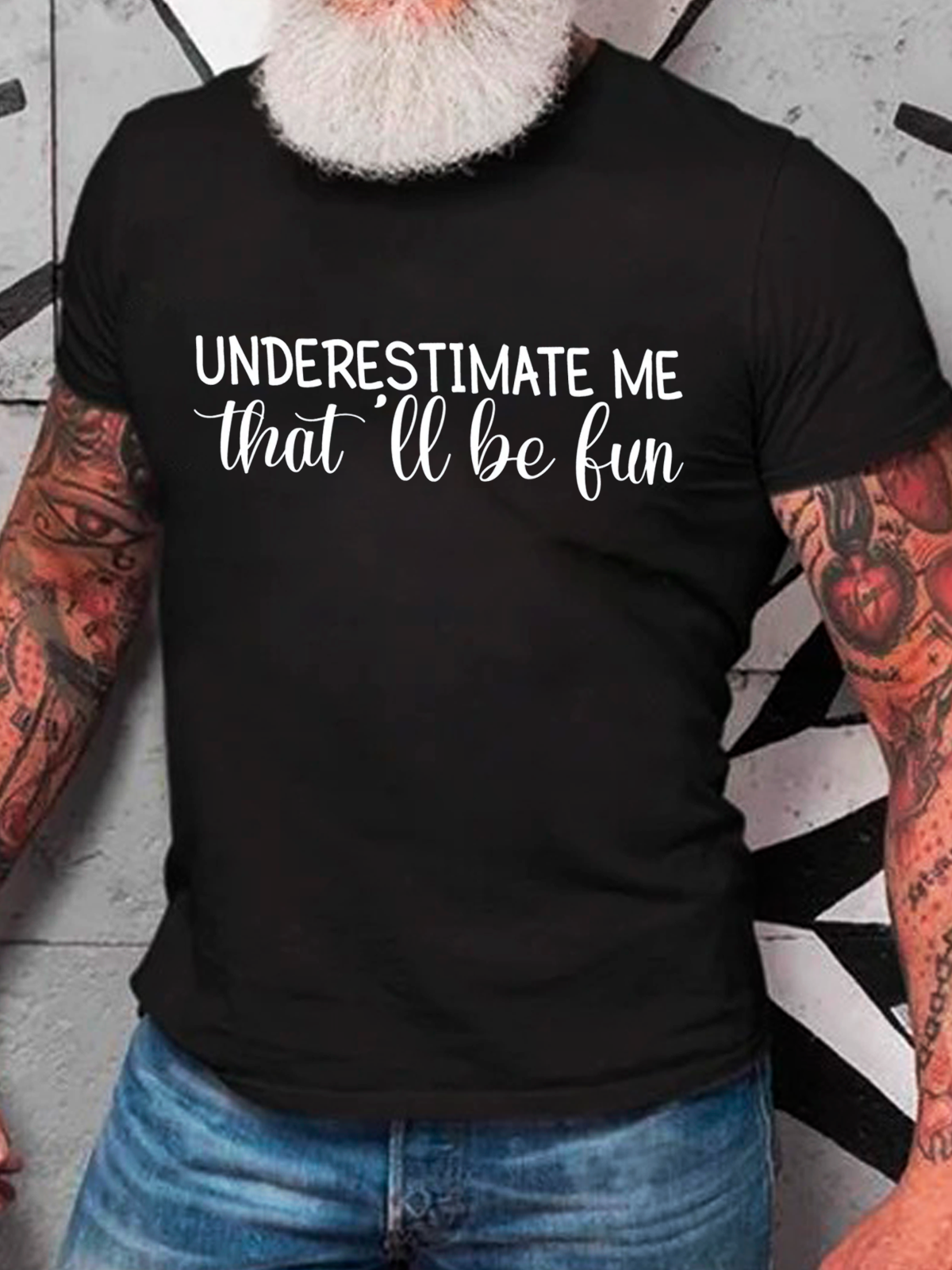 Underestimate Me Cotton T-Shirt