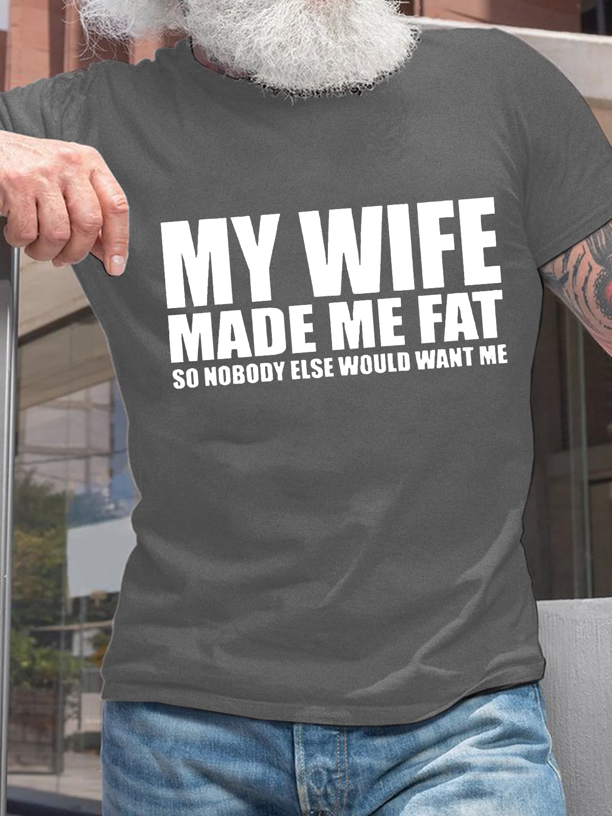 My Wife Made Me Fat Funny T-shirt For Husband