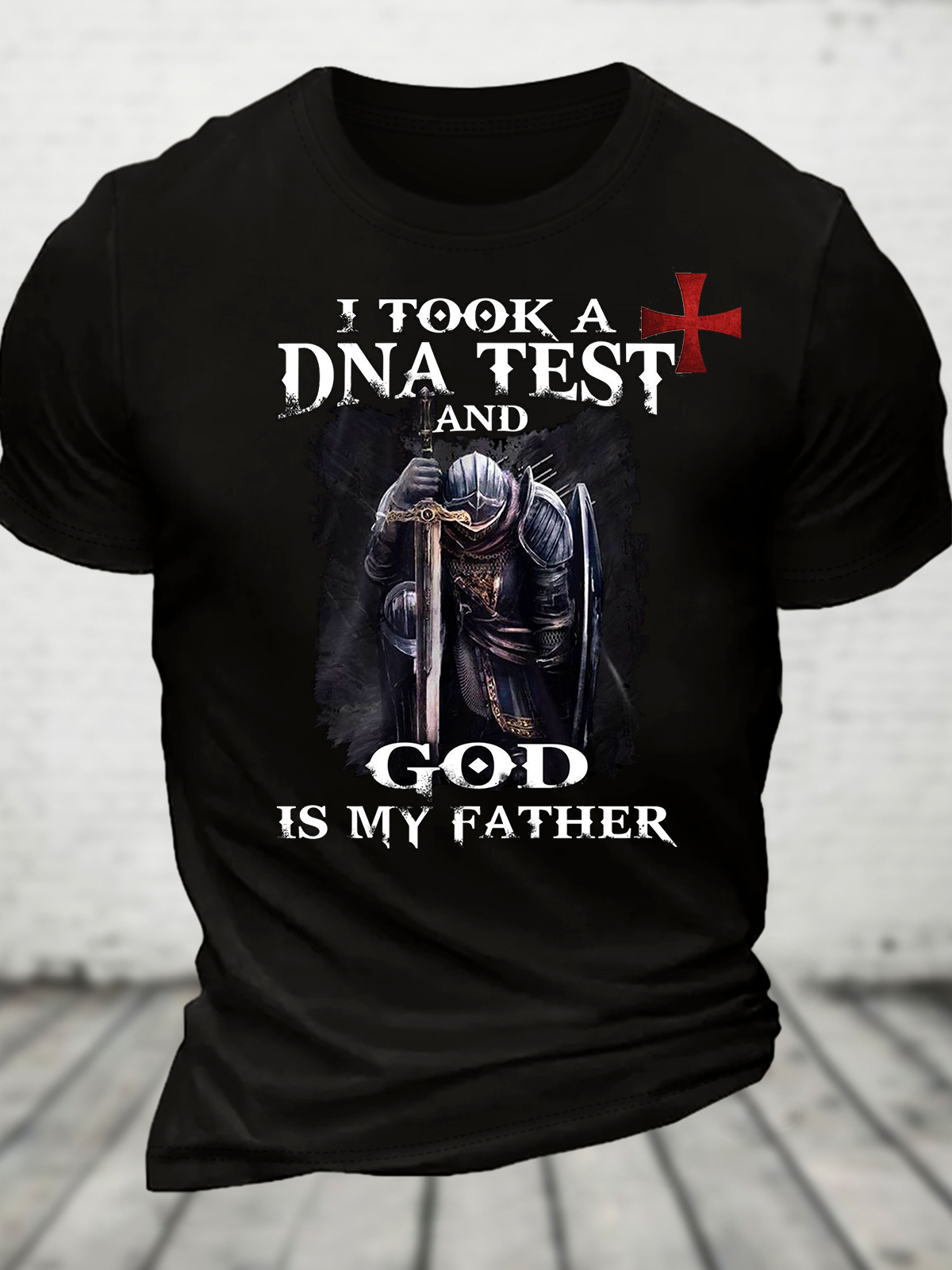 I Took A Dna Test And God Is My Father Cotton T-Shirt