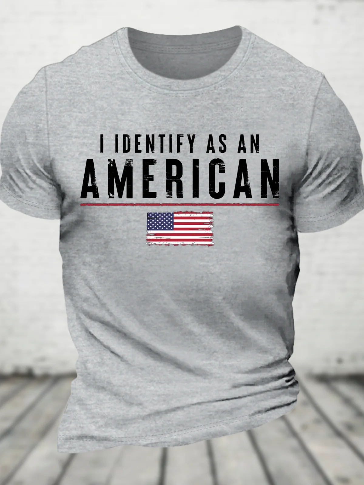 I Identify As An American Cotton T-Shirt