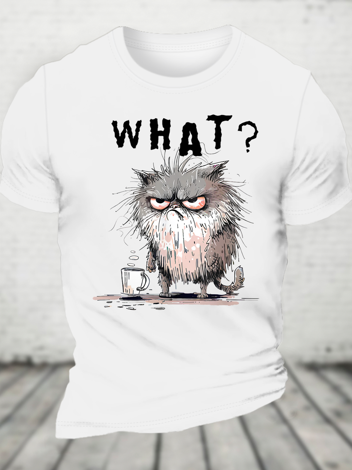 Bad Temper Feline Wi Cotton T-Shirt