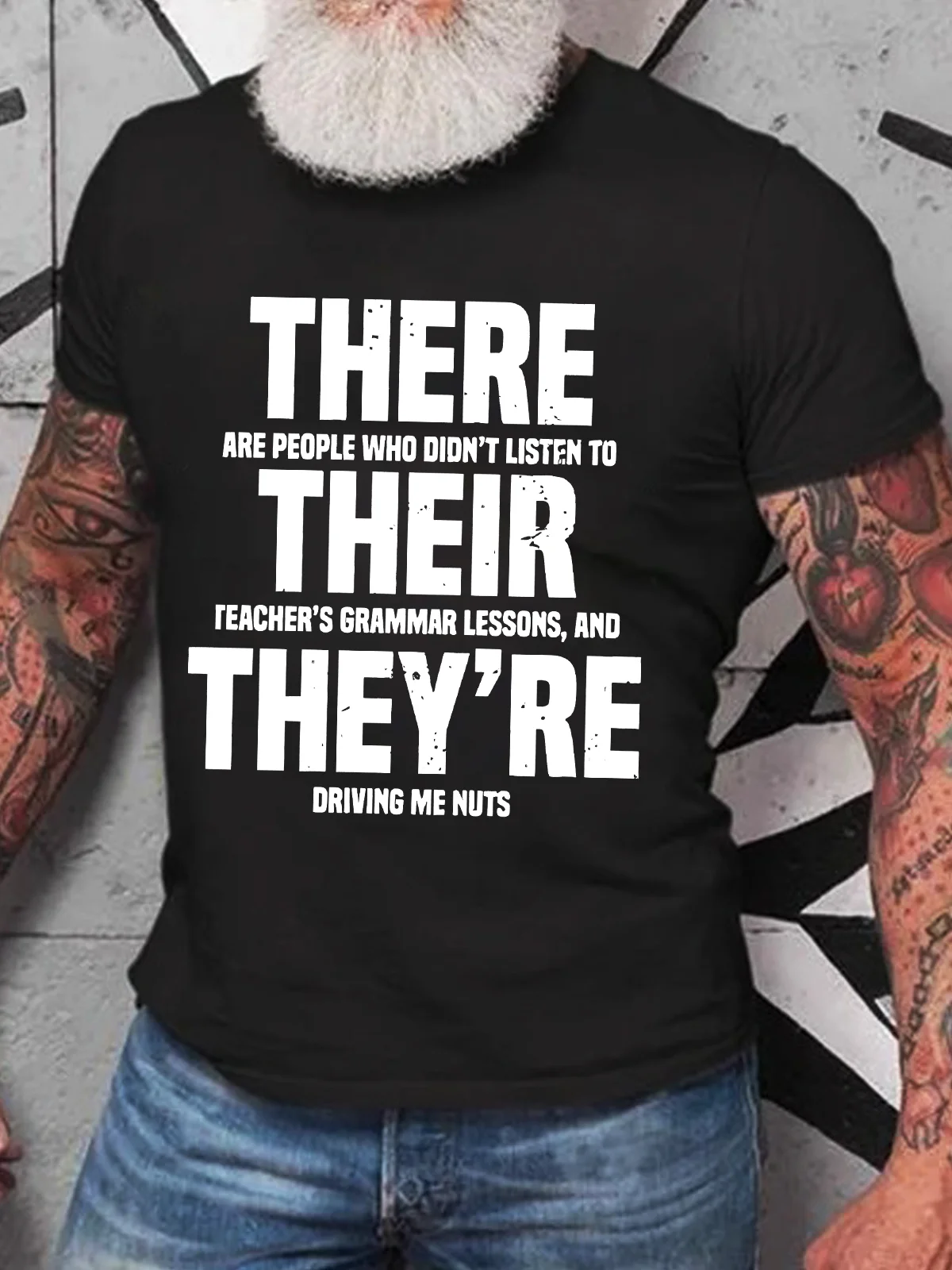 Grammar Police There Their They're T-Shirt