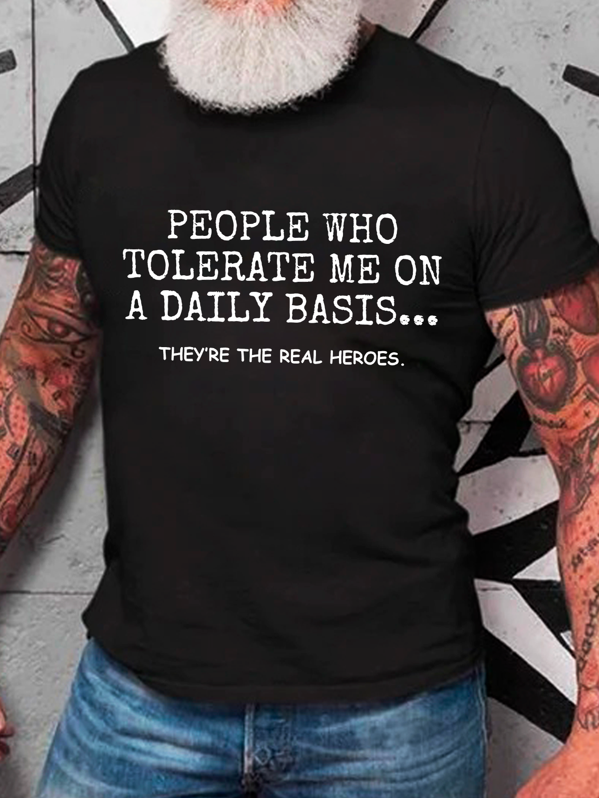 People Who Tolerate Me On A Daily Basis Cotton T-Shirt