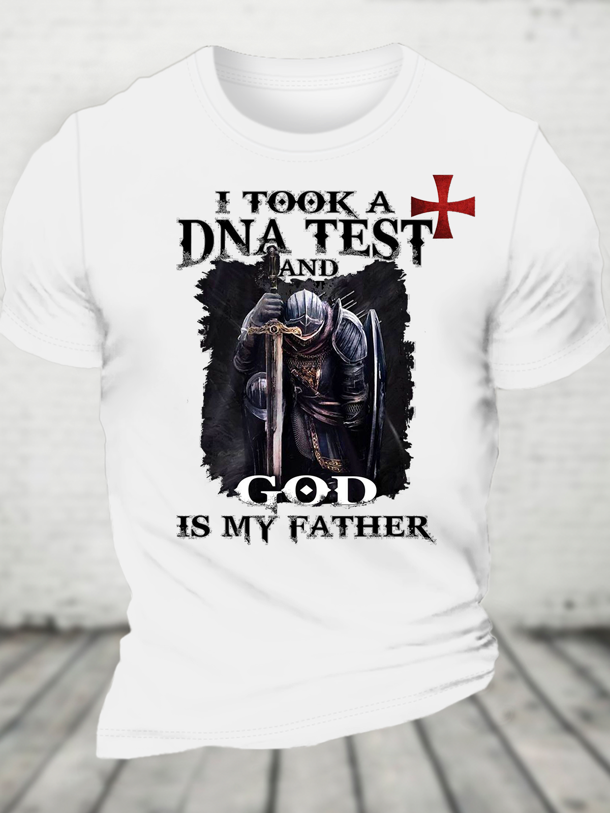 I Took A Dna Test And God Is My Father Cotton T-Shirt