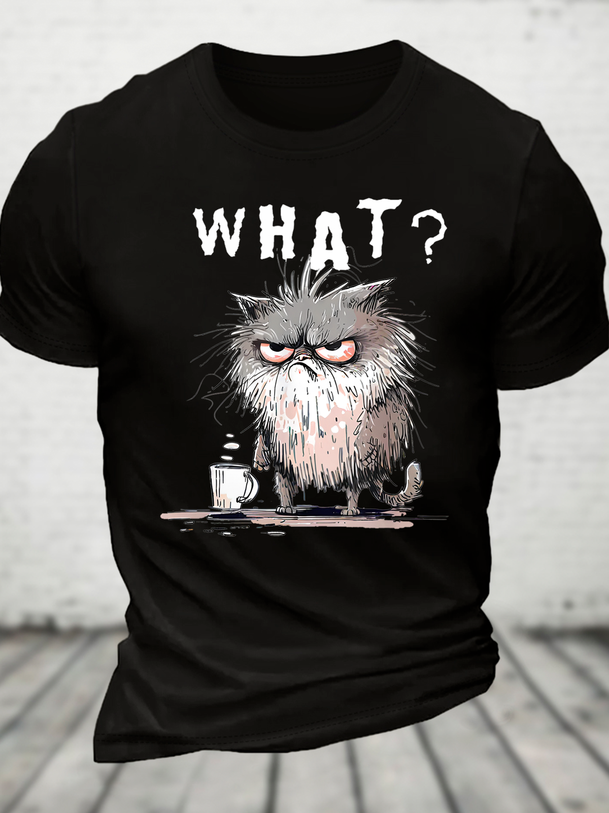 Bad Temper Feline Wi Cotton T-Shirt