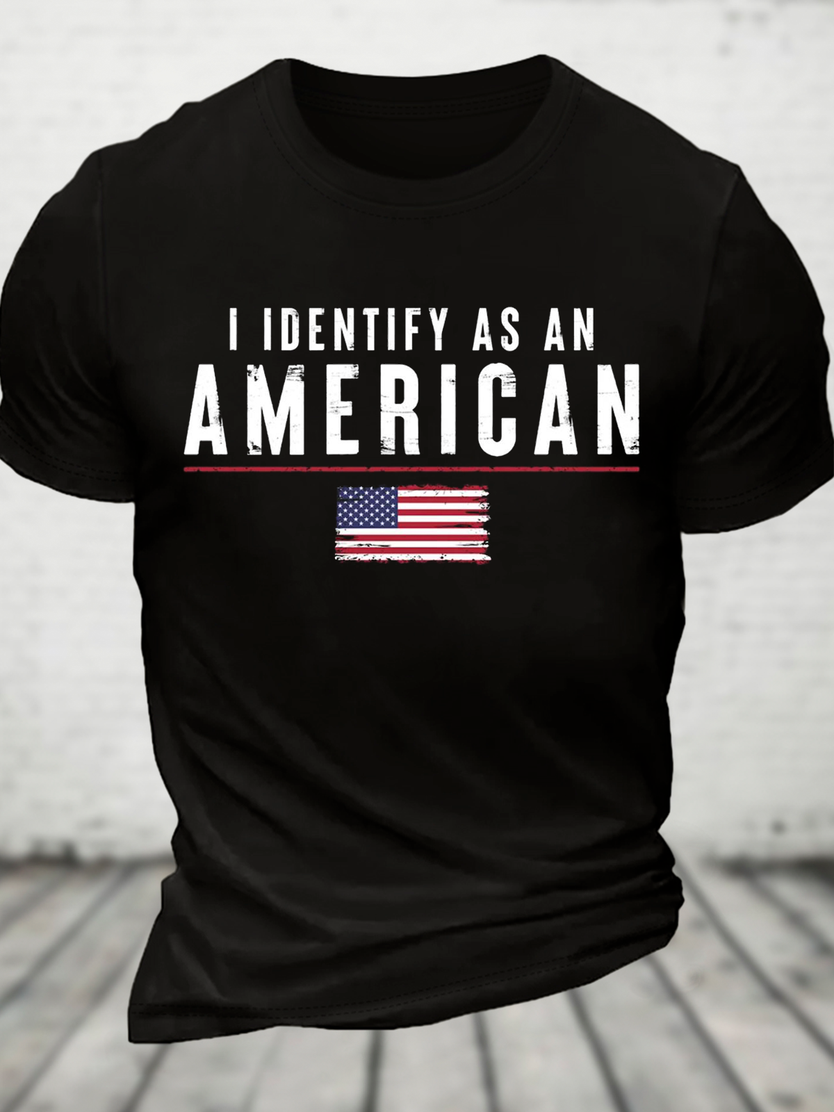 I Identify As An American Cotton T-Shirt