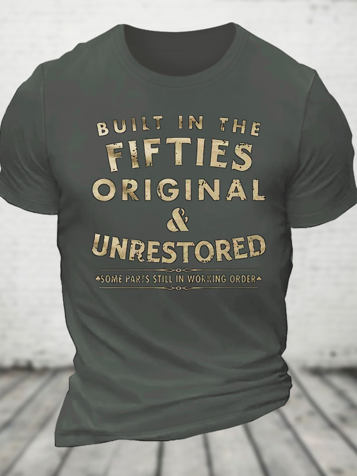 Built In The Fifties Cotton T-Shirt