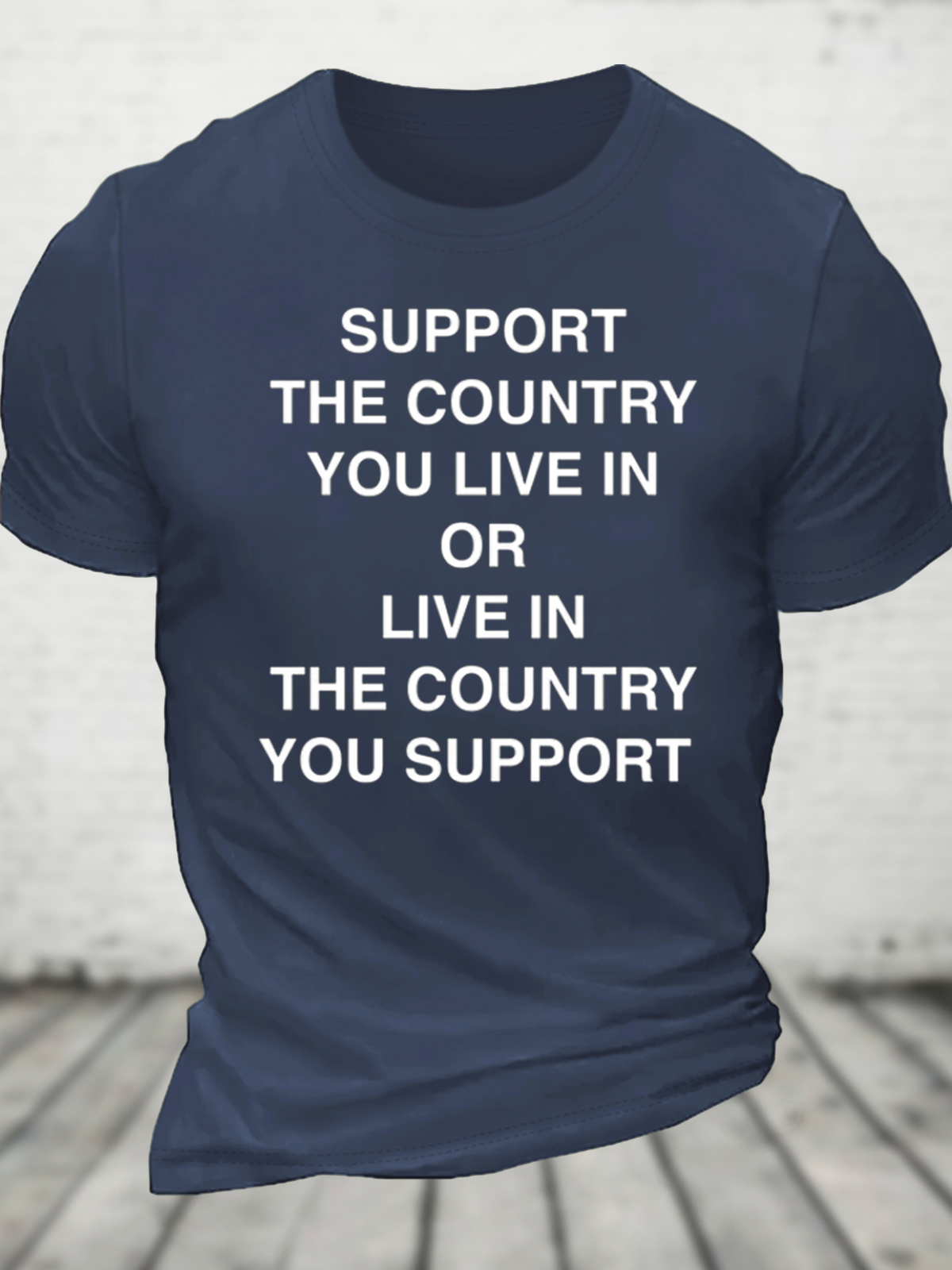 Support The Country Cotton T-Shirt