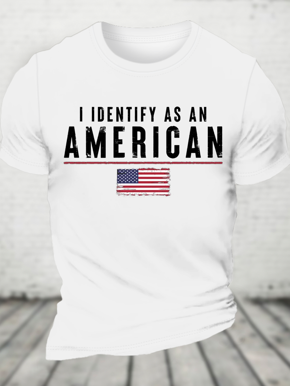 I Identify As An American Cotton T-Shirt