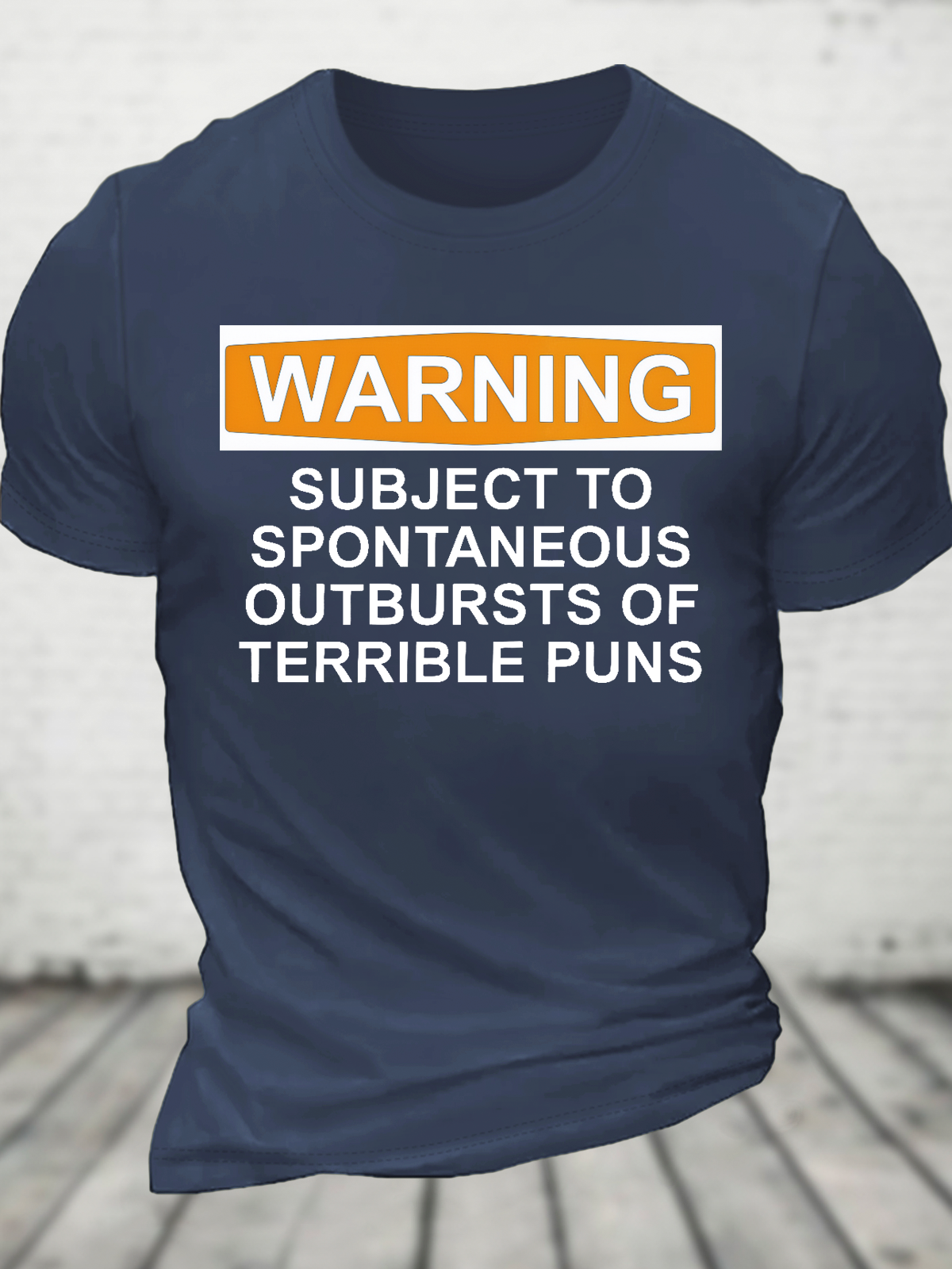 Warning - Terrible Puns! Cotton T-Shirt