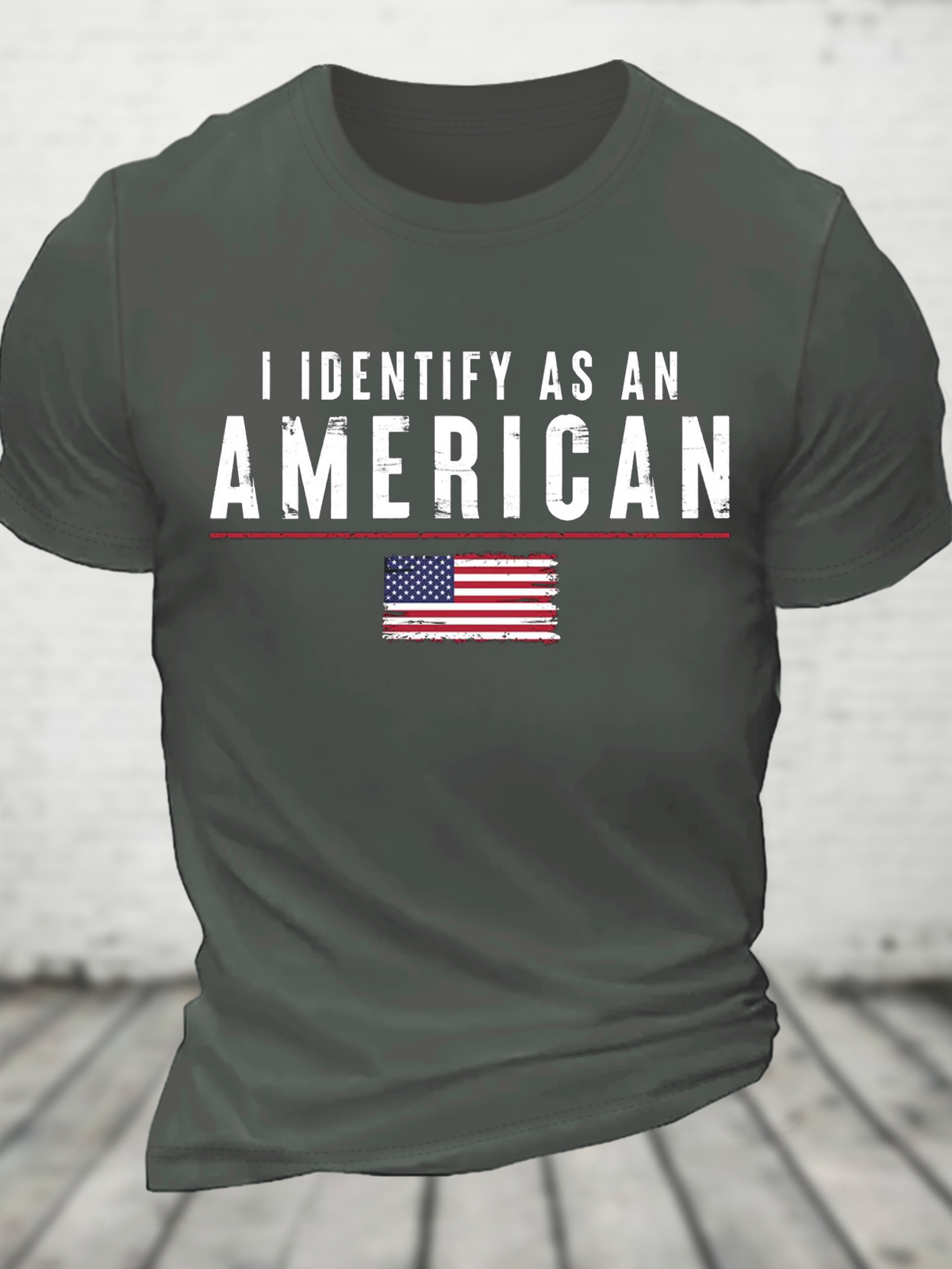 I Identify As An American Cotton T-Shirt