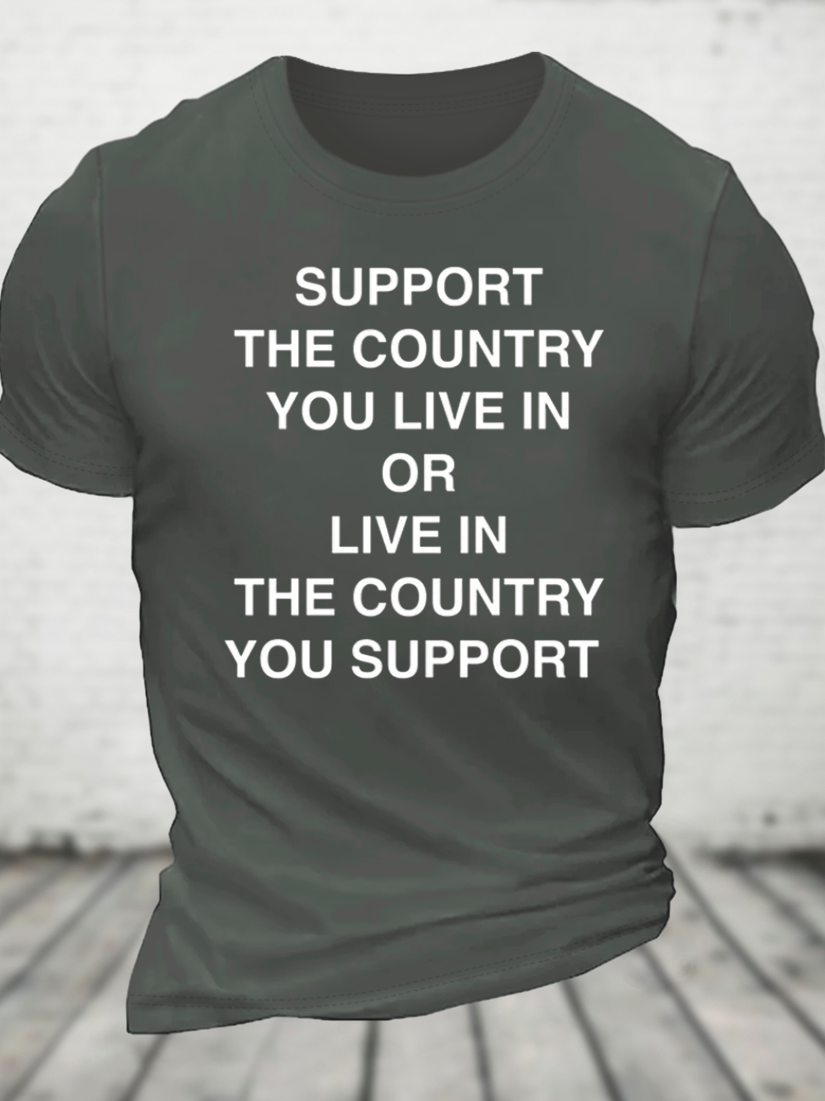 Support The Country Cotton T-Shirt